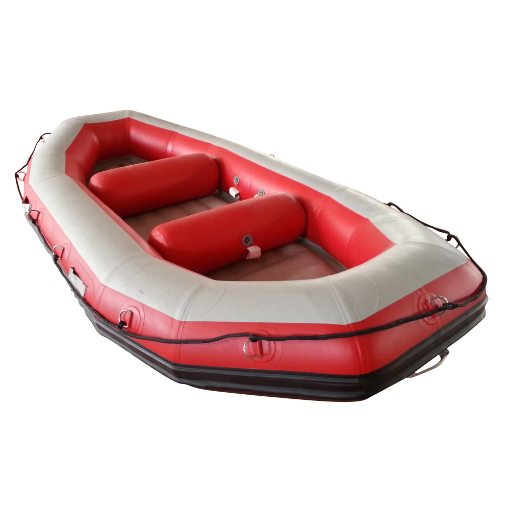 

2024 1.2 Mm Pvc Self-Bailing Inflatable Whitewater River Rafts Boat With Helmet