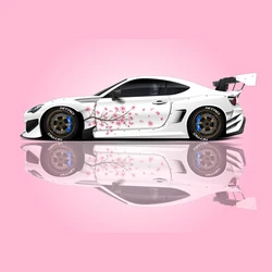 Sakura Cherry blosslivery、日本製サイドカーデカール、ユニバーサルサイズ、大型車両グラフィック