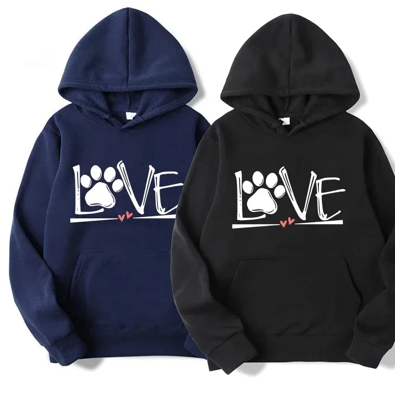 

Letter Print Women Men Hoodies Spring Autumn Y2k Fashion Casual Harajuku Street Wear Couple Hooded Sweatshirts Classic Pullover