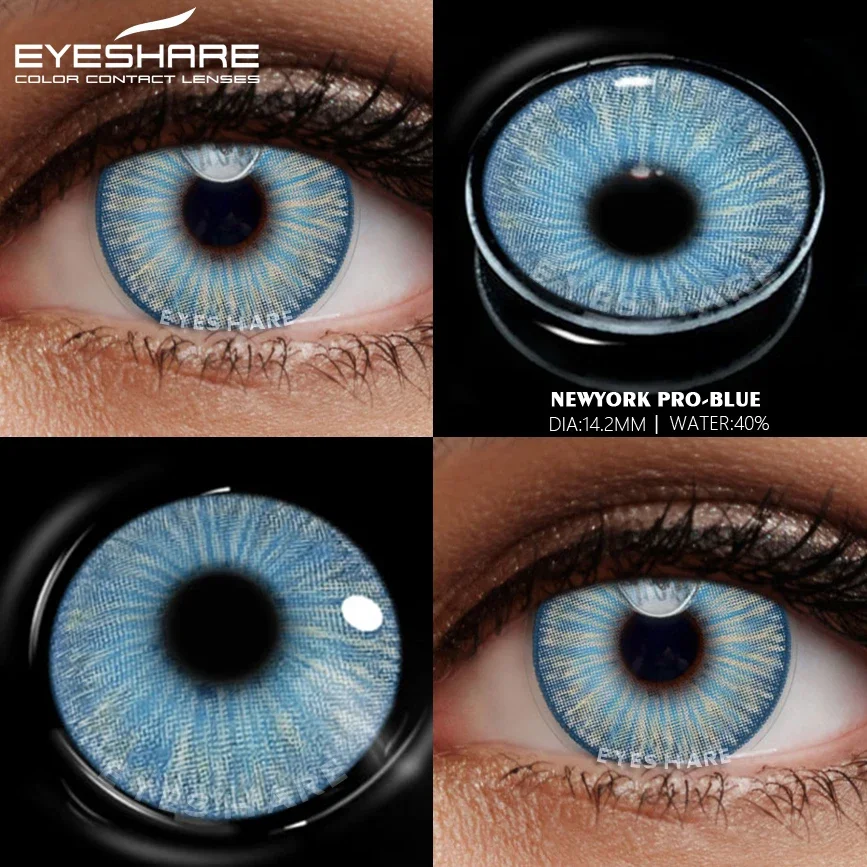 EYESHARE Color Contact Lens New York Colored Contact Lenses for Eyes Yearly Use Cosplay Contact Lens Eye Cosmetic  Lens Makeup