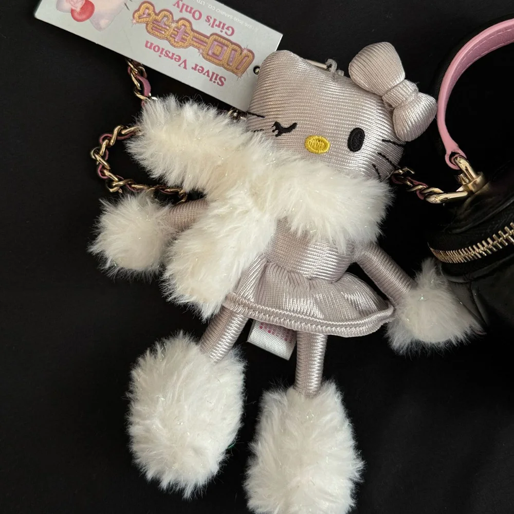 

Hellokitty Retro Doll Keychains Kawaii Anime Toys Car Ring Cartoon Keychains Silver Fairy Keyring Christmas Gift For Girlfriend