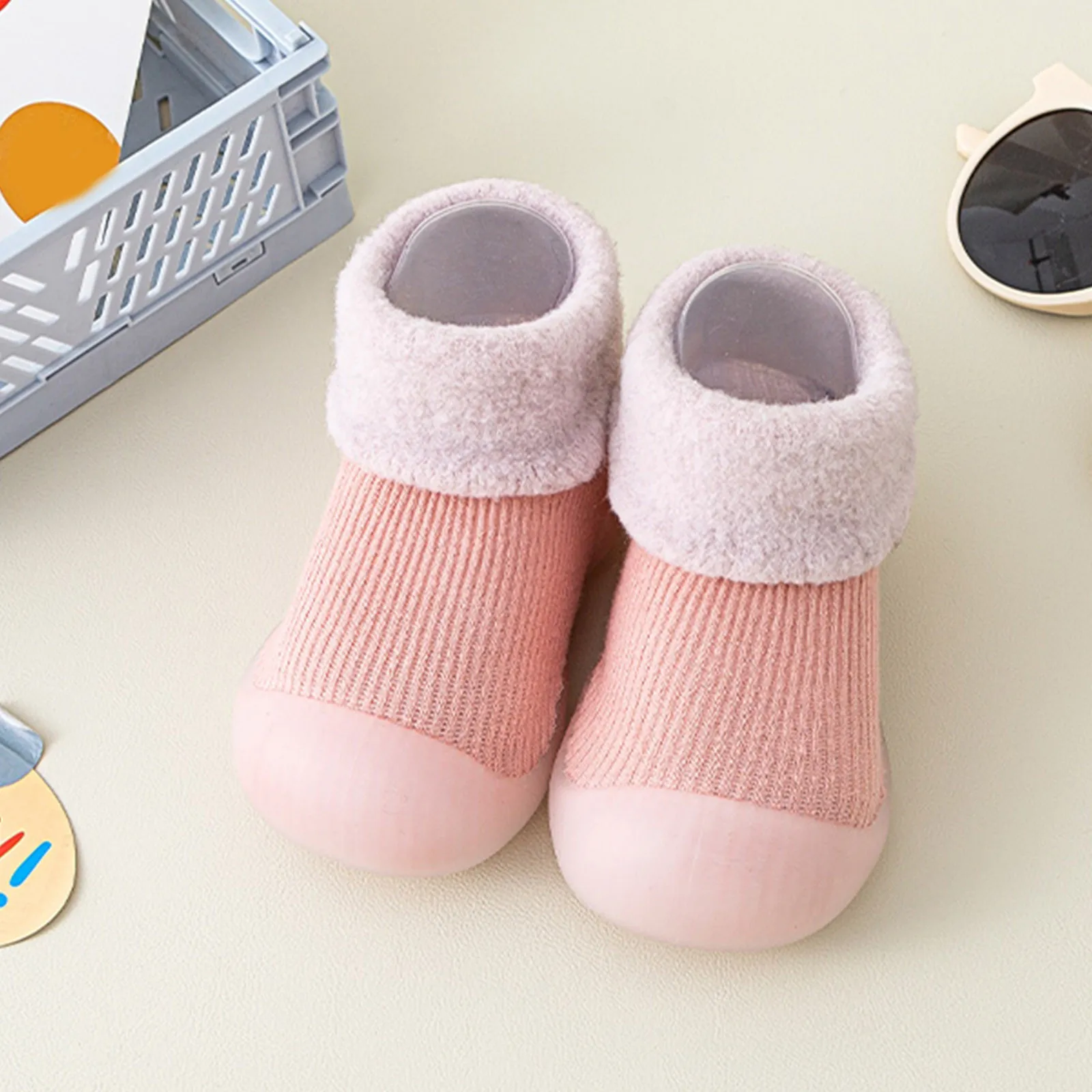 Thickened Kids Socks Shoes Winter Super Warm Baby Toddler Boots Boys Girl Sneakers Newborn Indoor Shoes Floor Footwear Prewalker