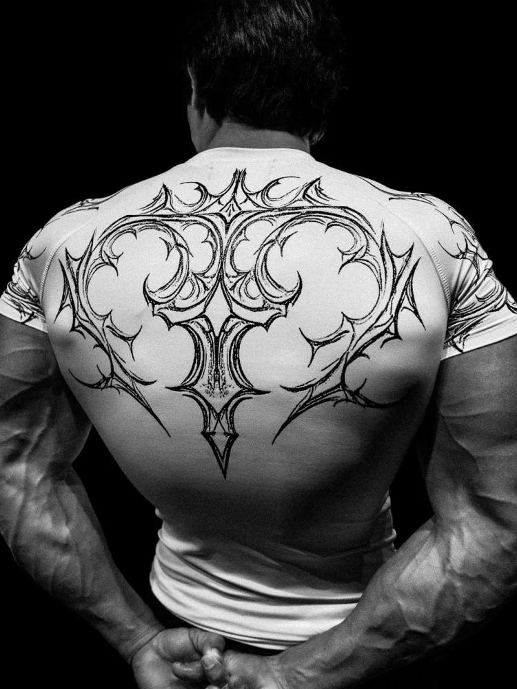 Breathedivinity Herren Fitness-Stretch-T-Shirt für Aktivbekleidung und Training