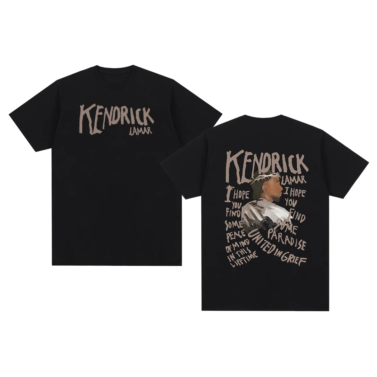 Kendrick Lamar Vintage T-shirt Good Kid Money Trees Hip Hop Rapper Retro Cotton Men T Shirt New TEE TSHIRT Womens Tops