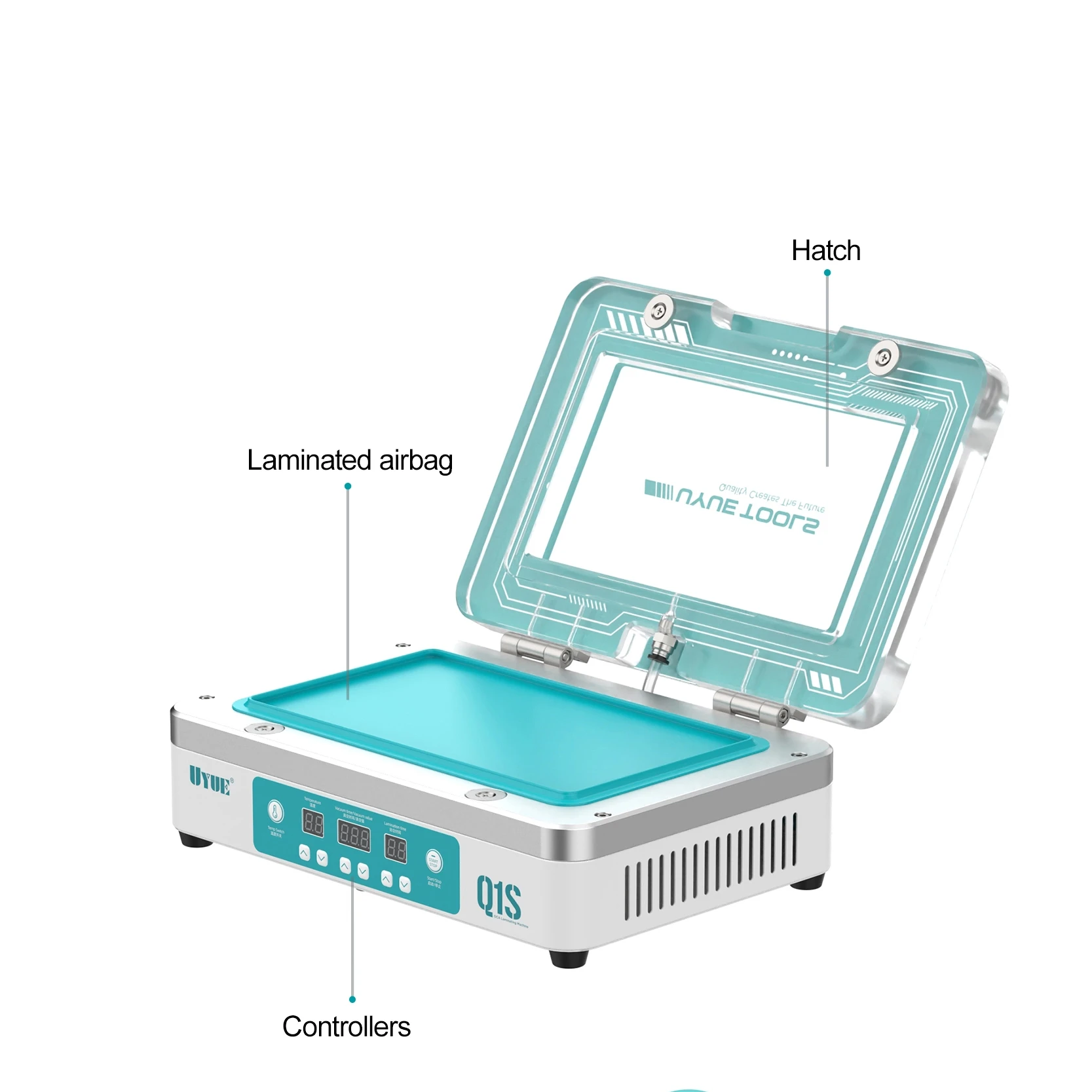 

UYUE Upgraded Q1S 9 inch LCD Laminator for Both Curved and Straight Screens – External Pump Needed