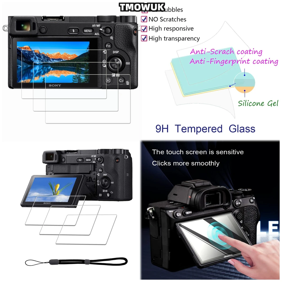 

Premium Quality Screen Protector For Sony Alpha A6600 A6000 A6100 A6300 A6400 A5000 NEX-Series