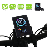 M7C-2 Odometer Applicable to UART2 electric Bicycle Computer Waterproof Speedometer Multi Function for Outdoor MTB Road Cycling