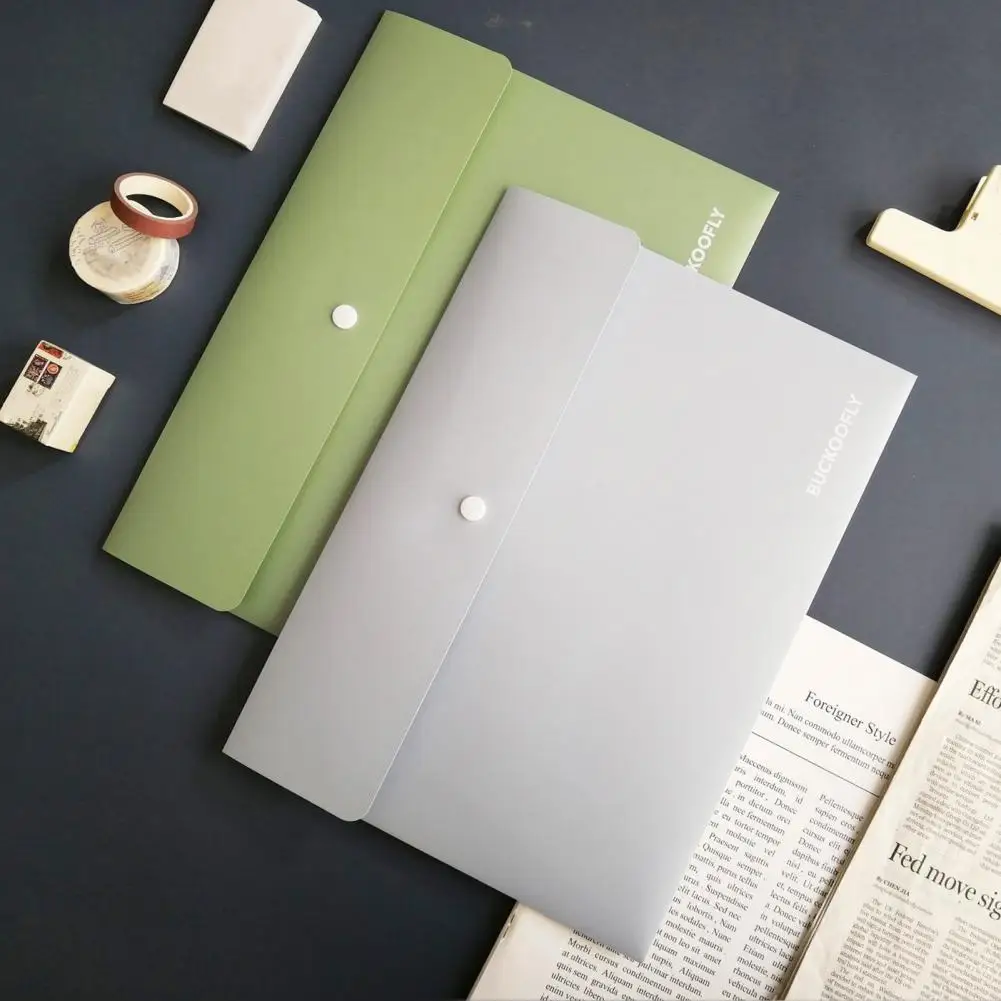 File Holder Transparent Visual File Storage Holder Office Supplies Waterproof  Excellent A4 Size Envelope Expanding File Folder