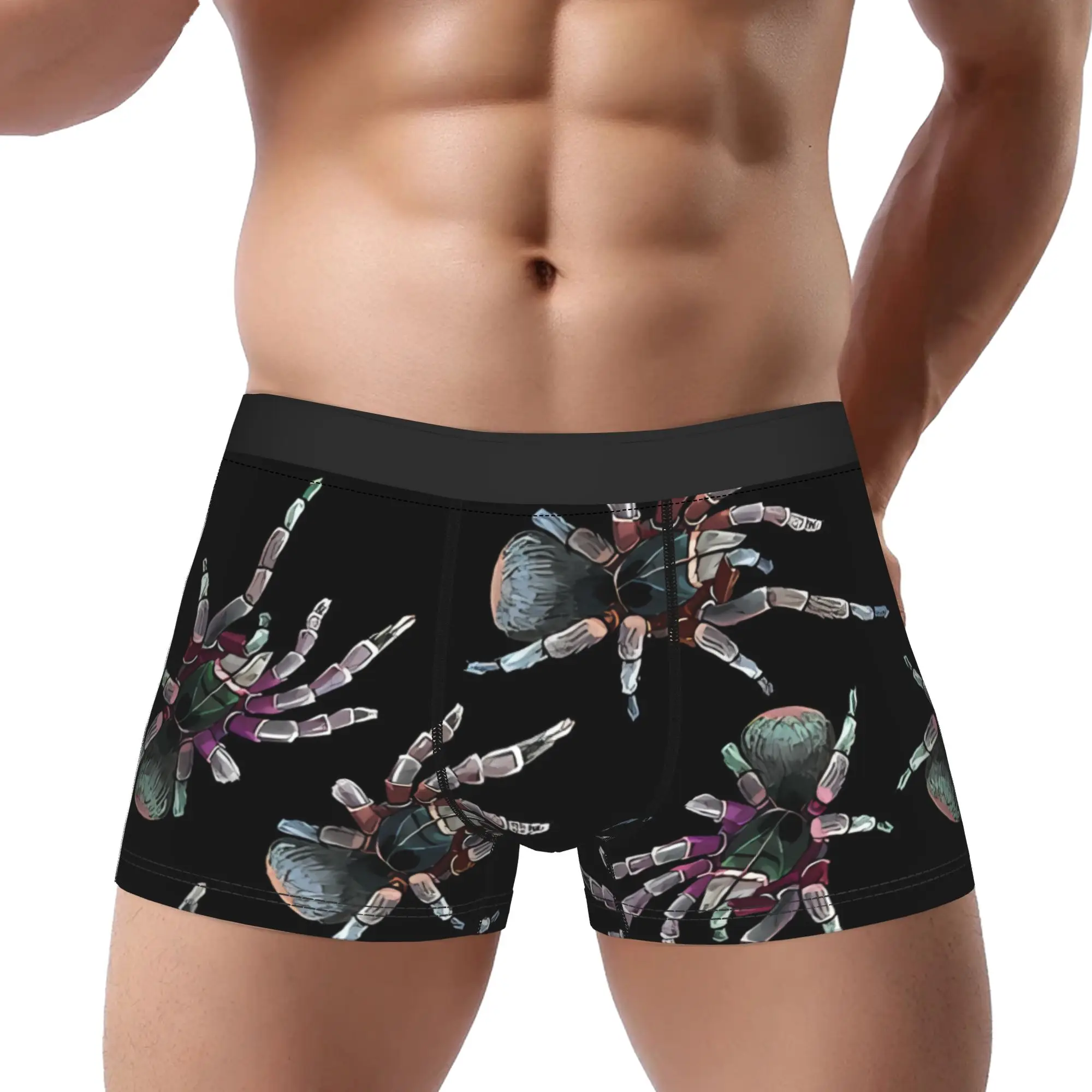 1piece  Spiders Underpants Breathbale Panties Male Underwear Comfortable Shorts