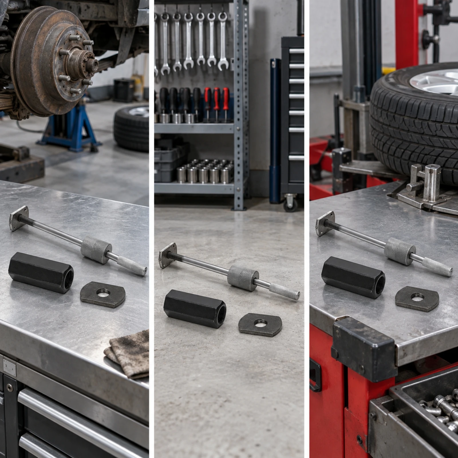 Hydraulic Bearing Puller Set - Extractor de ejes metálico con martillo