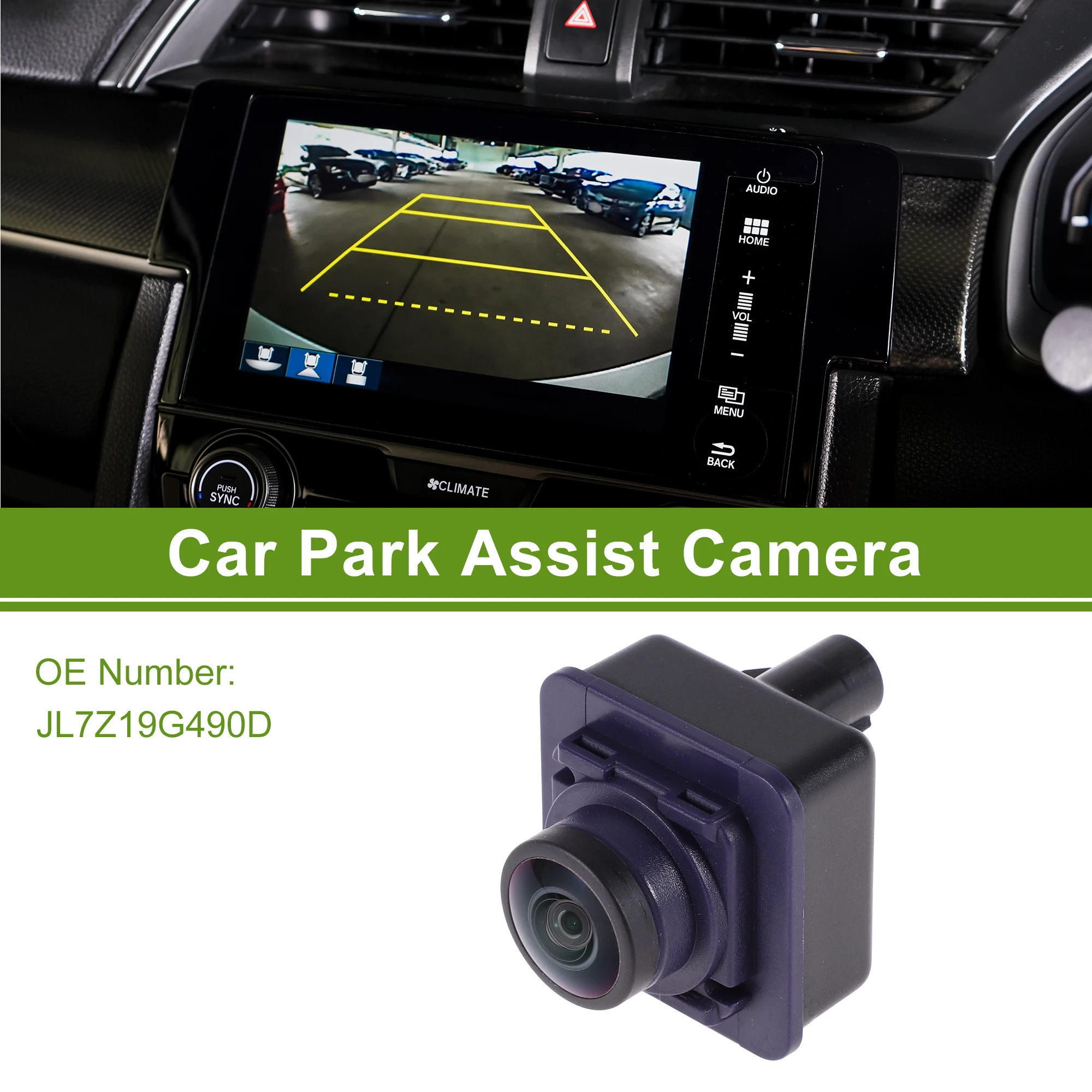 

UXCELL Автомобильная камера помощи при парке, камера переднего вида для Ford Explorer 18-21, номер JL7Z19G490D