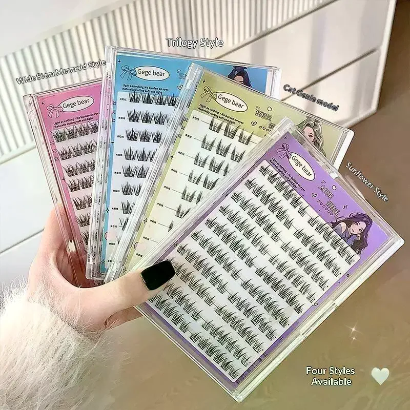 Easy Application No-Glue False Eyelashes Natural Glue-free DIY Lashes For Beginners