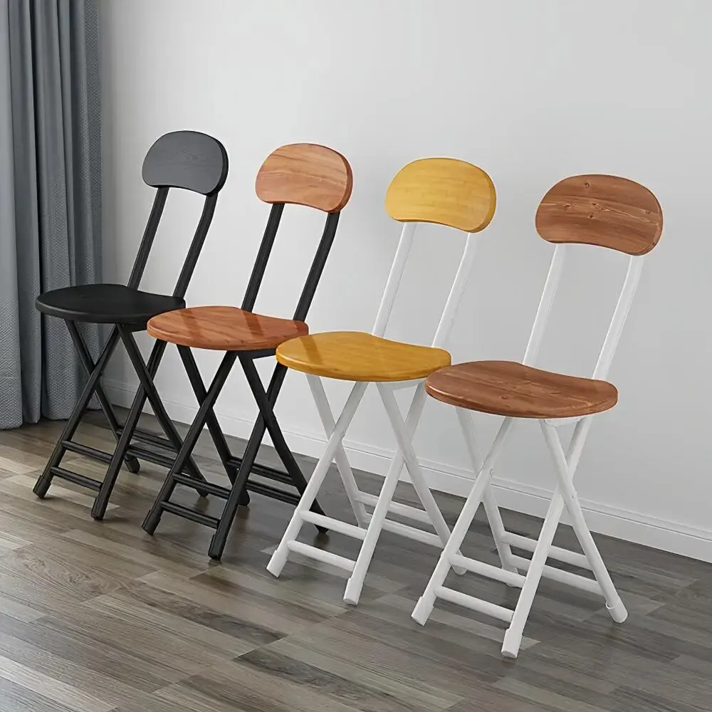 Chair, Foldable Backrest for Home Use, Dining Chair, Outdoor Portable and Simple Bench, Fashionable and Leisure Chair