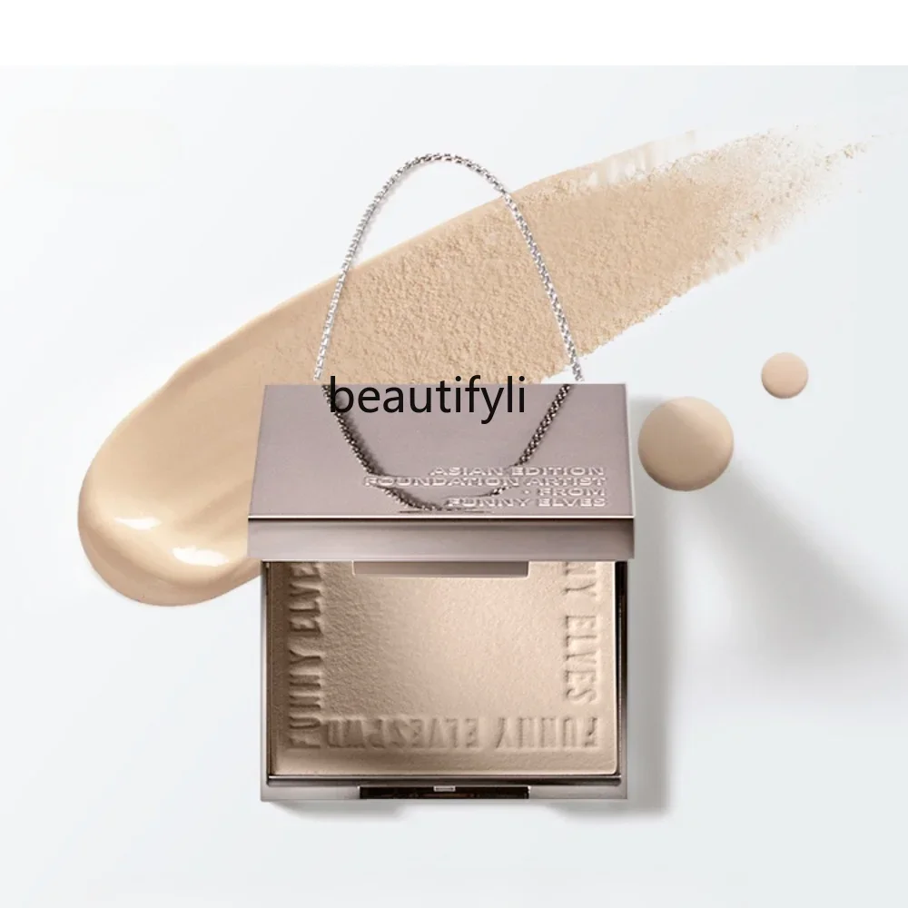 

yj 3.5G Medium Sample Soft Coke Honey Powder Cake 3.5G Oil Control Makeup Wet and Dry Photosensitive Powder Lasting