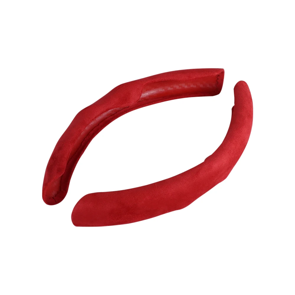 2pcs Universal 36-38CM PU Car Steering Wheel Cover Liquid Feeling Car Interior Accessories Decor Car Styling Car Handle Cover