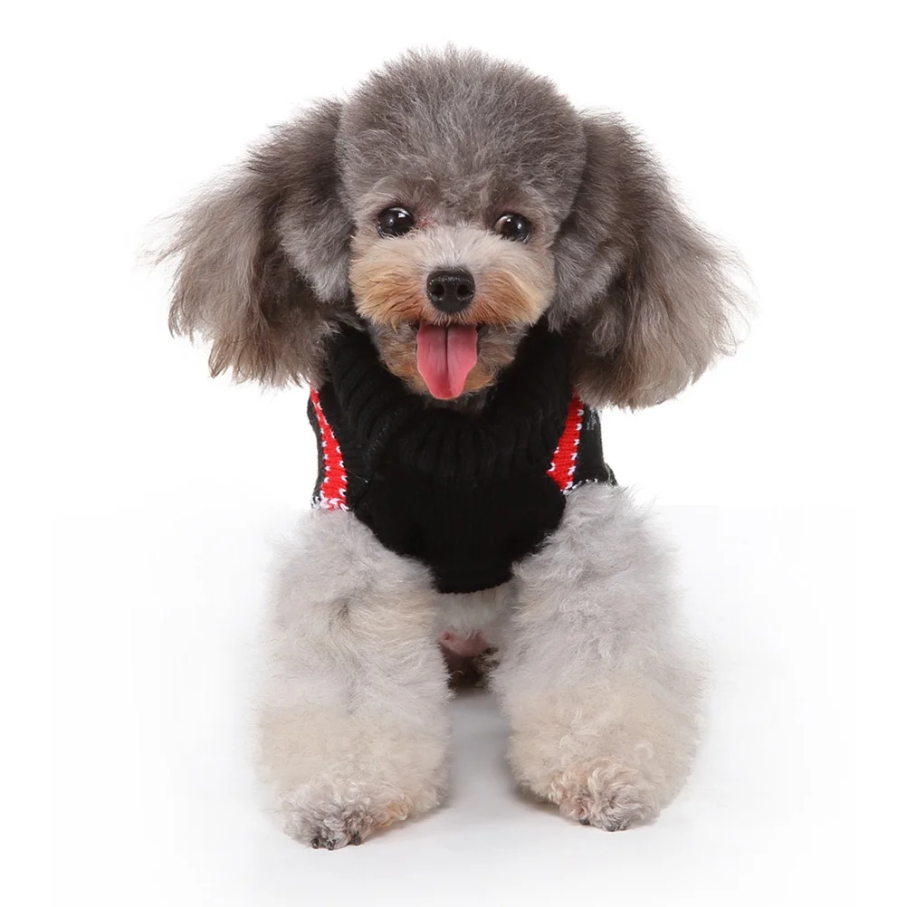 

Pet Sweater Puppy Elk Forest Pattern Dog Clothes Size 2xl Warm Cozy Party Pet Party Costume Outdoor Wear Dog Clothes