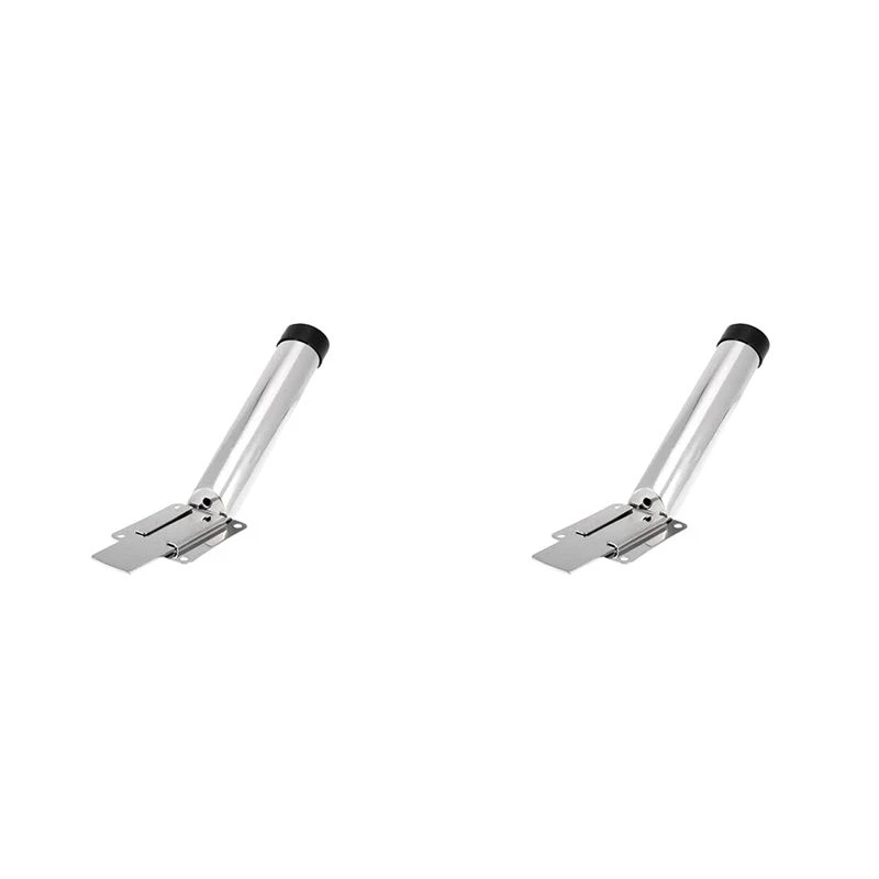 2X Marine Fishing Rod Holder Stainless Steel Slide Mount Removable Fishing Rod Holder