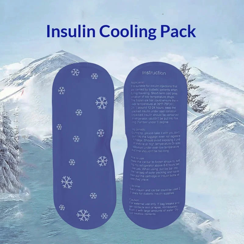 Homefish 1 or 3 Pcs Medical Insulin Cooling Bag Set Cold Gel Ice Pack Pill Protector Thermal Travel Cooler Case