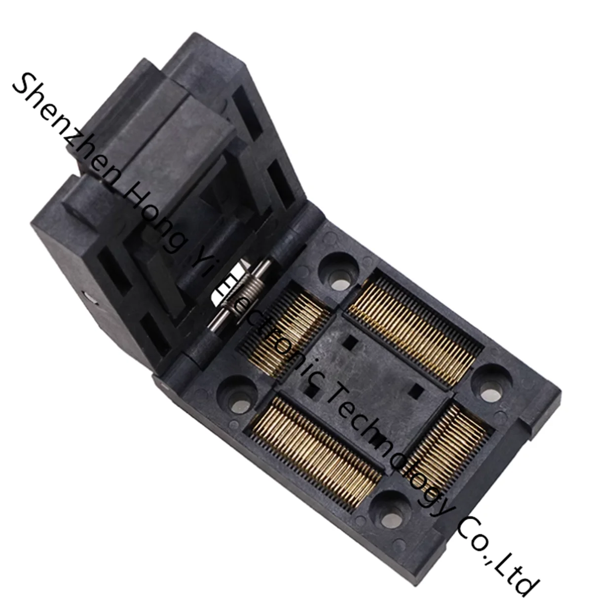 QFP100-0.65 Electronic component socket Burn in socket test for QFP100 aging seat fixture aging fixture