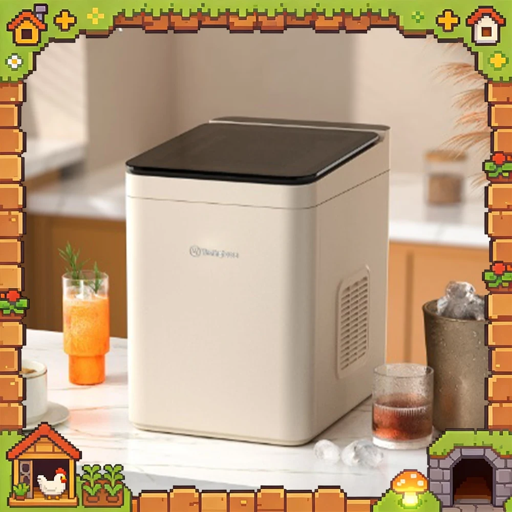 Westinghouse WH-15A Ice Machine Three-Layer Lock Cooling UV Sterilization Desktop Ice Maker Full Touch Screen Control For Gifts