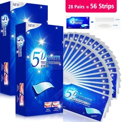 21/28 Pairs Teeth Brightening Strips for Teeth, 5D/9D Whitener Strips Reduced Sensitivity White Strips for Teeth Whitening