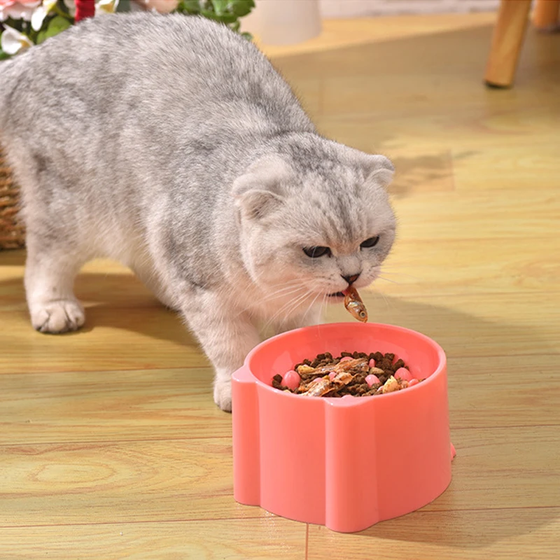 Kleiner Napf für Katzen und Hunde mit Anti-Verschlucken-Funktion und Nackenschutz-Design, Zubehör für Haustierfütterung