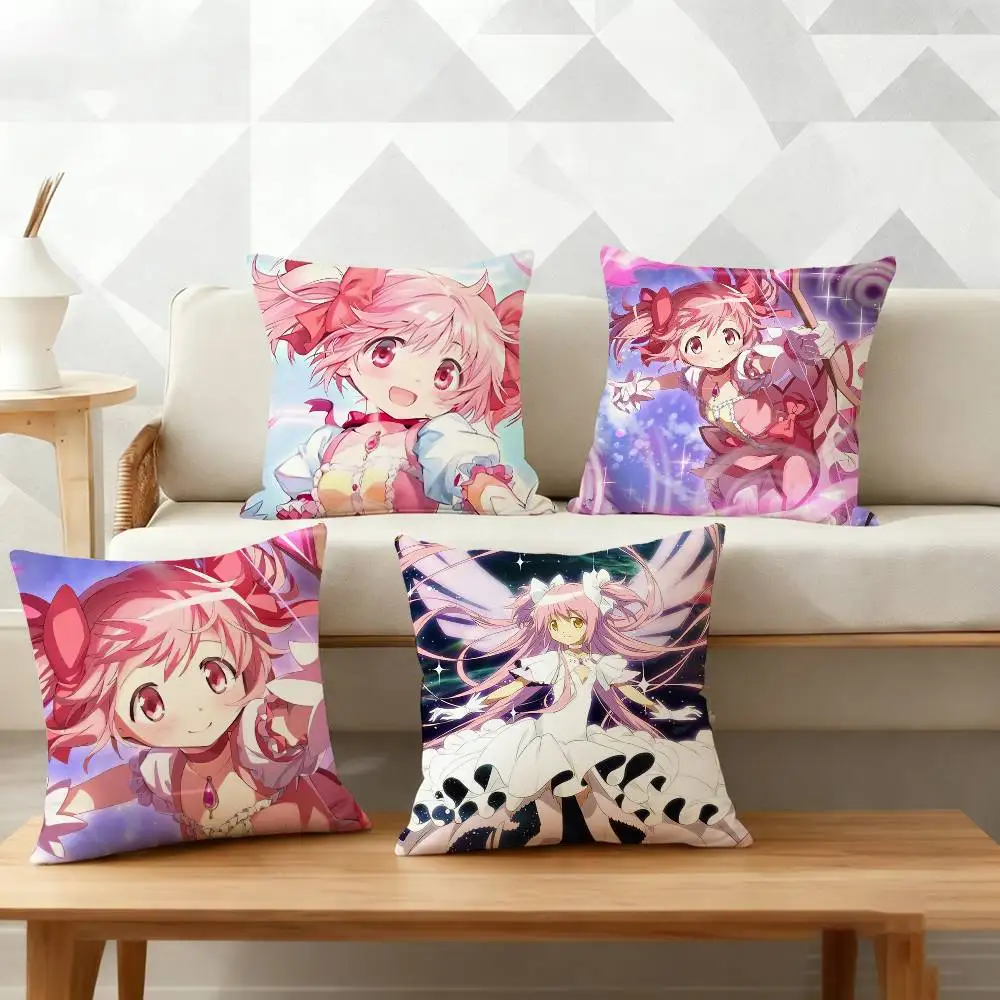 Puella Magi M-Madoka Magica Pillow Case Cushion Cover Throw Pillow Case For Car Sofa