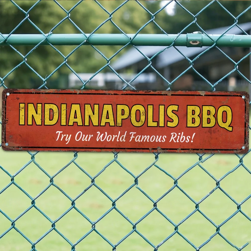 2D Flat, Vintage Style Aluminum Sign 