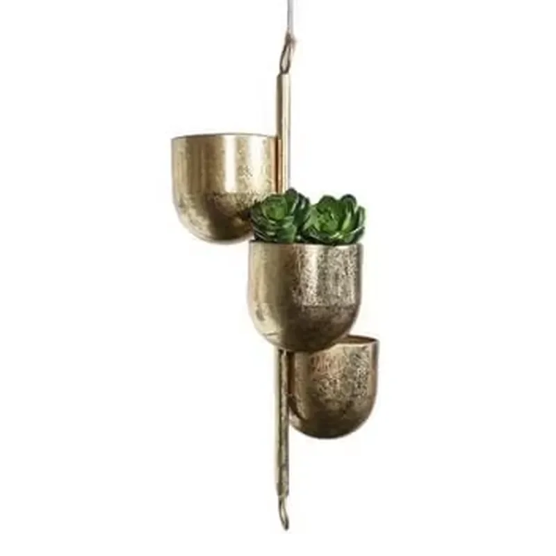 for Modern Wall Mounted Hanging Metal Plant Stand Indoor Outdoor Flower Pot Holder Garden Balcony Home Decorative Planter