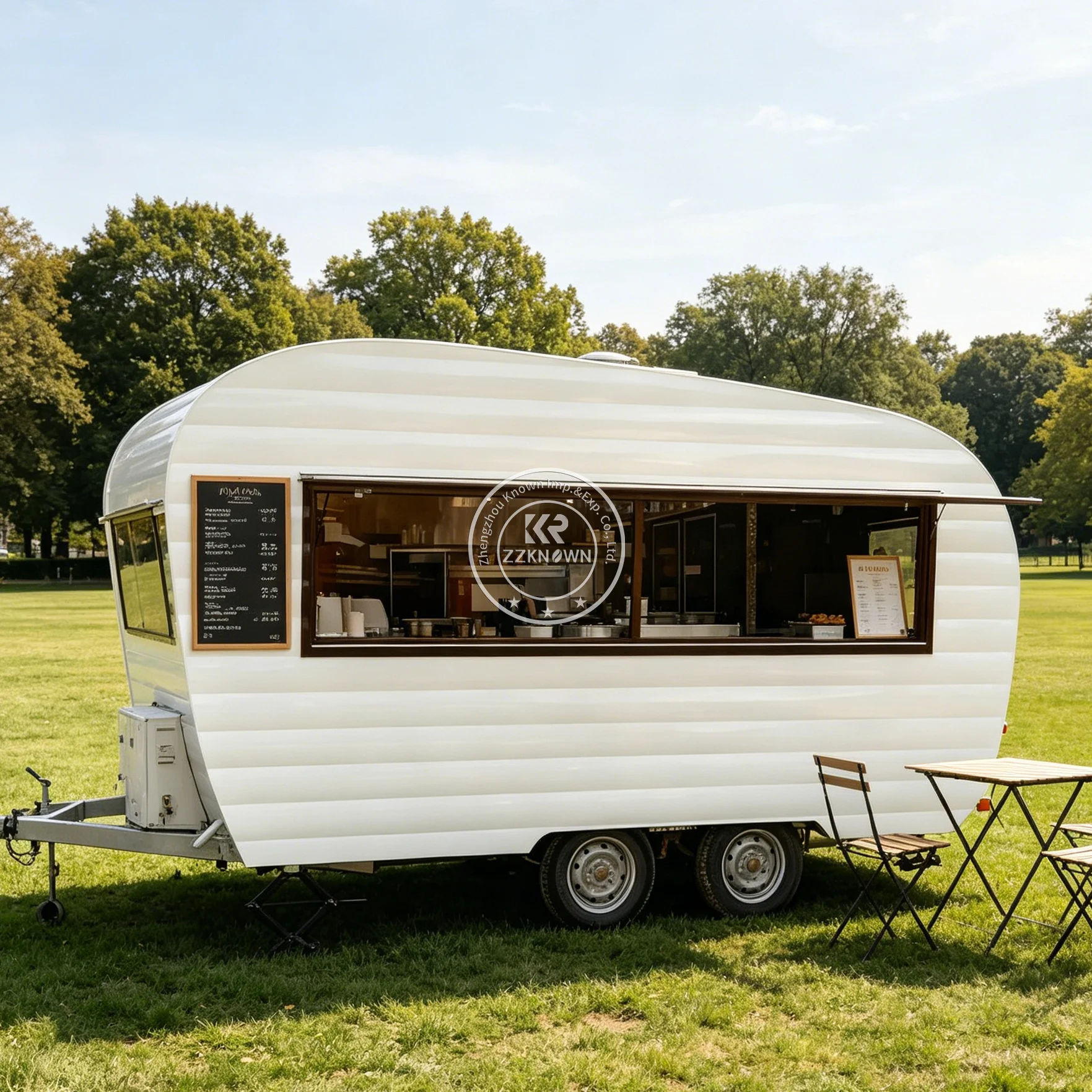 

Catering Trailer Mobile Food Trailer Commercial Ice Cream Dessert Truck Street Mobile Kitchen Food Trailer Fully Equipped