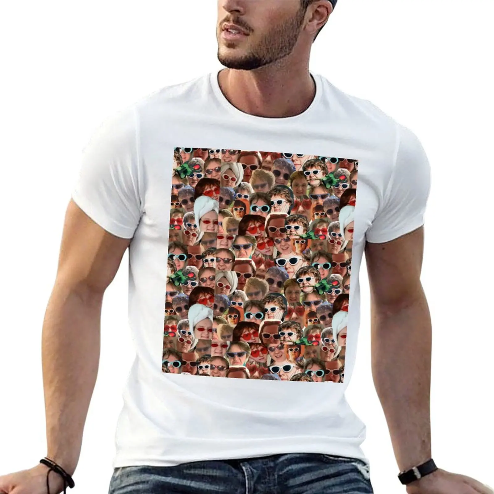 

Lewis Capaldi Collage Repeat Print T-Shirt t shirts with prints man t shirt designer T-Shirt