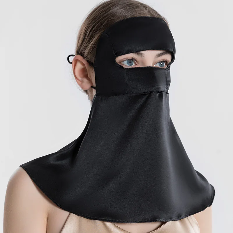 Vogelboom, 19Mm 100% Echt Zijden Zonnebrandmasker, Uv-Bescherming Ademend Volledig Gezicht Nekbescherming, Fietsmasker Zomer A47984qc