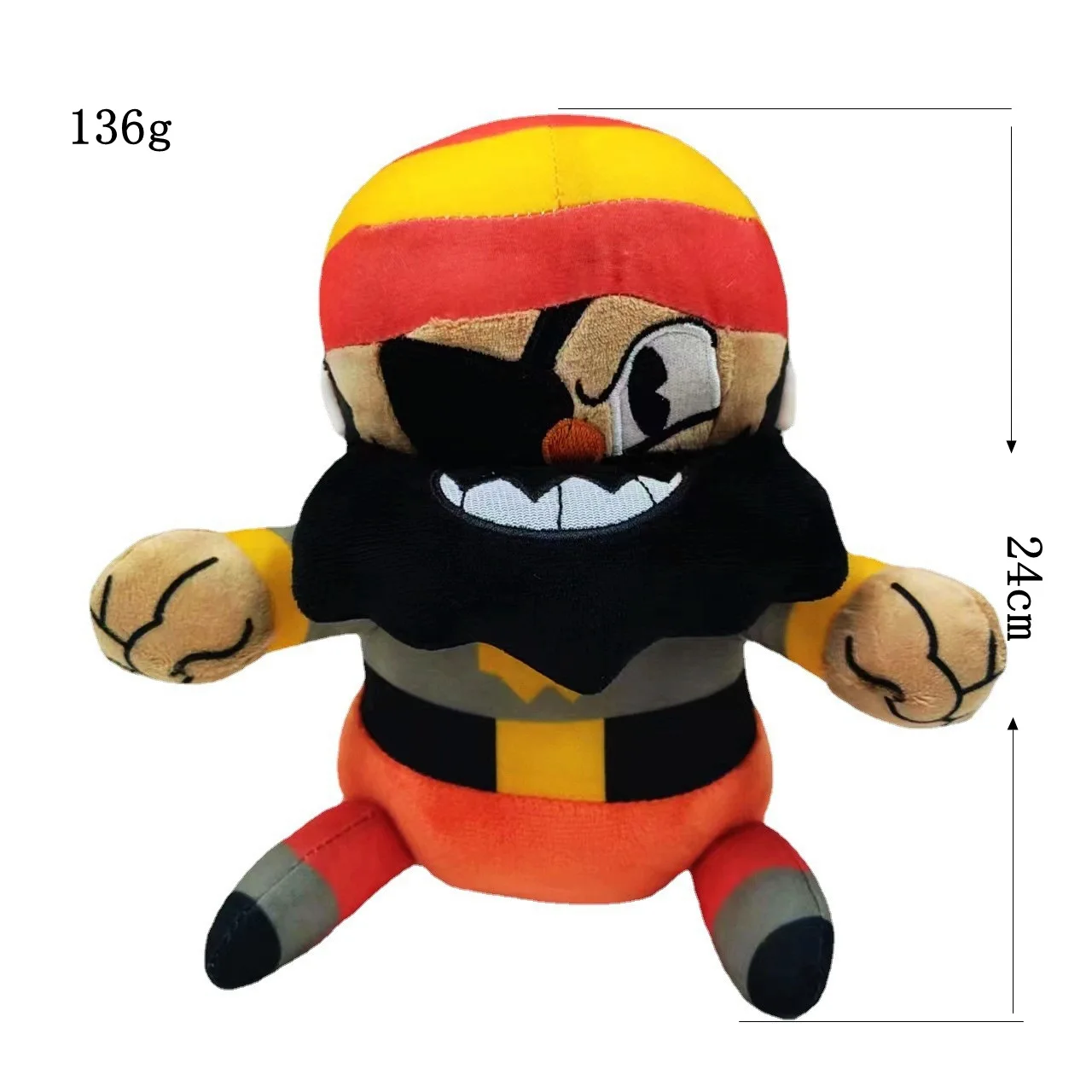 Tazza Testa Mostra Bambola per bambini Tazza da tè Re Peluche Avventura Figura di pezza Regalo per bambini Simpatico cartone animato Bambola Tendenza popolare