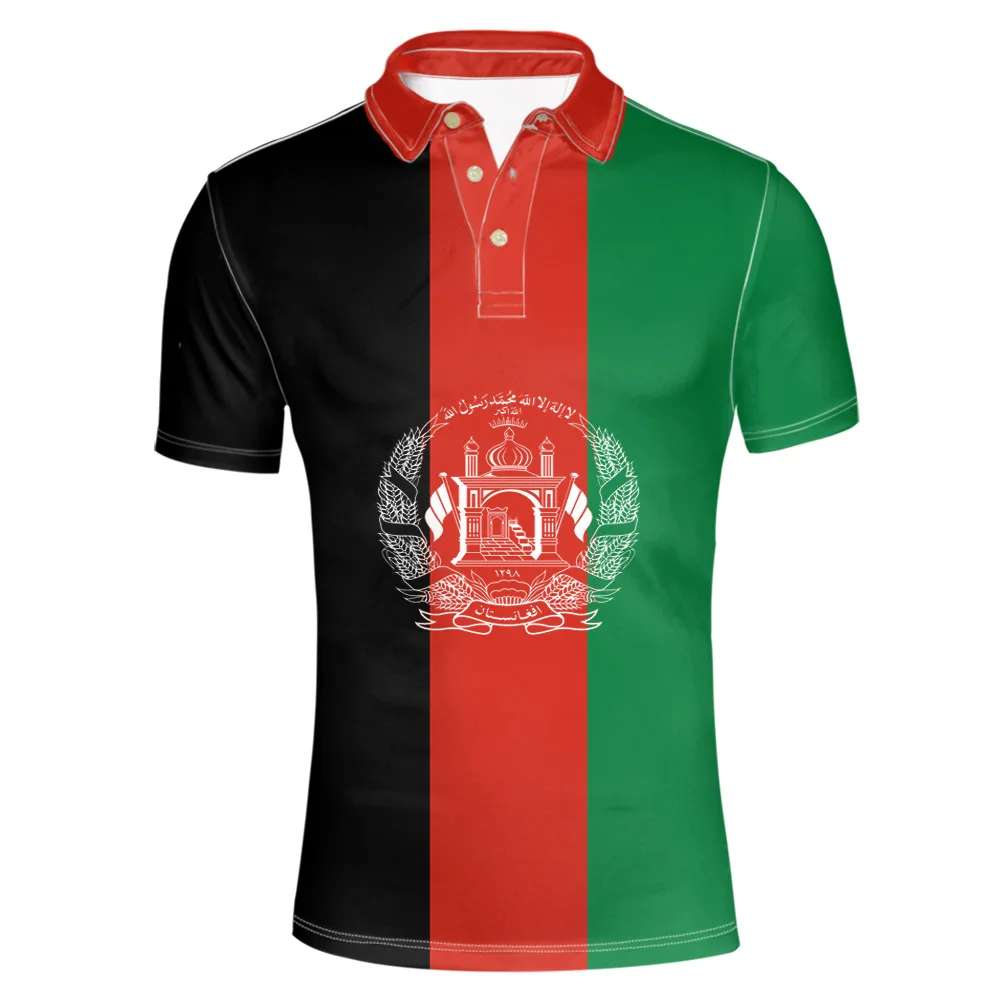 

Afghan Free Custom Name AFG Slam Afghanistan Arab Lapel T Shirt Persian Pashto Islamic Logo Text Img Flag Af Casual Clothes