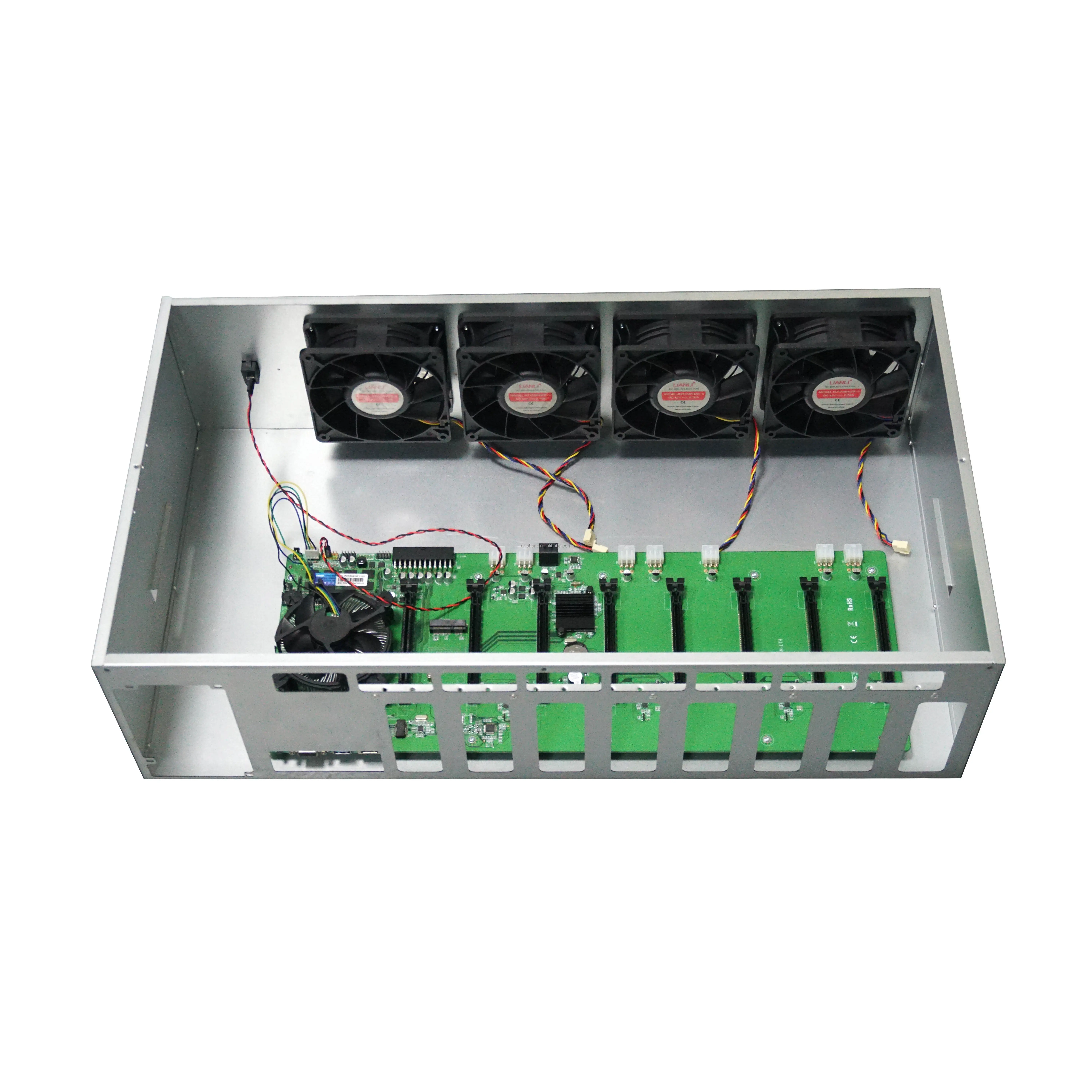 Machine Chassis Motherboard 8gpu B85 Graphic Card Rig Case Box 8 Gpu Fold Server Case
