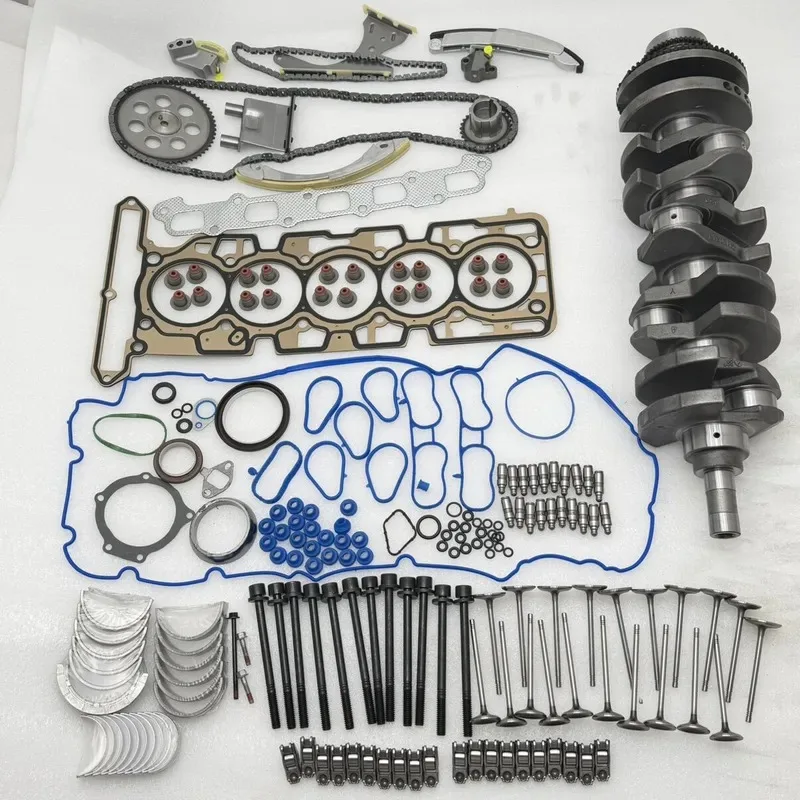 Engine Overhaul Rebuild Kit Compatible with Hummer H3 Crankshaft Valve Repair Gasket Set Piston Rings Timing Chain