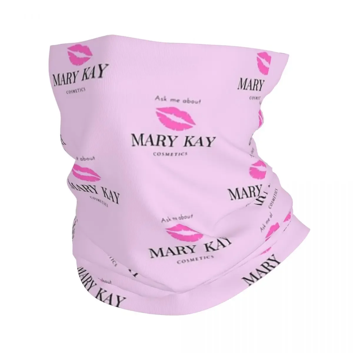 Ask Me About Mary Kay Cosmetics Bandana Neck Cover Printed Wrap Scarf Multifunction Cycling Scarf Hiking Fishing Unisex Adult