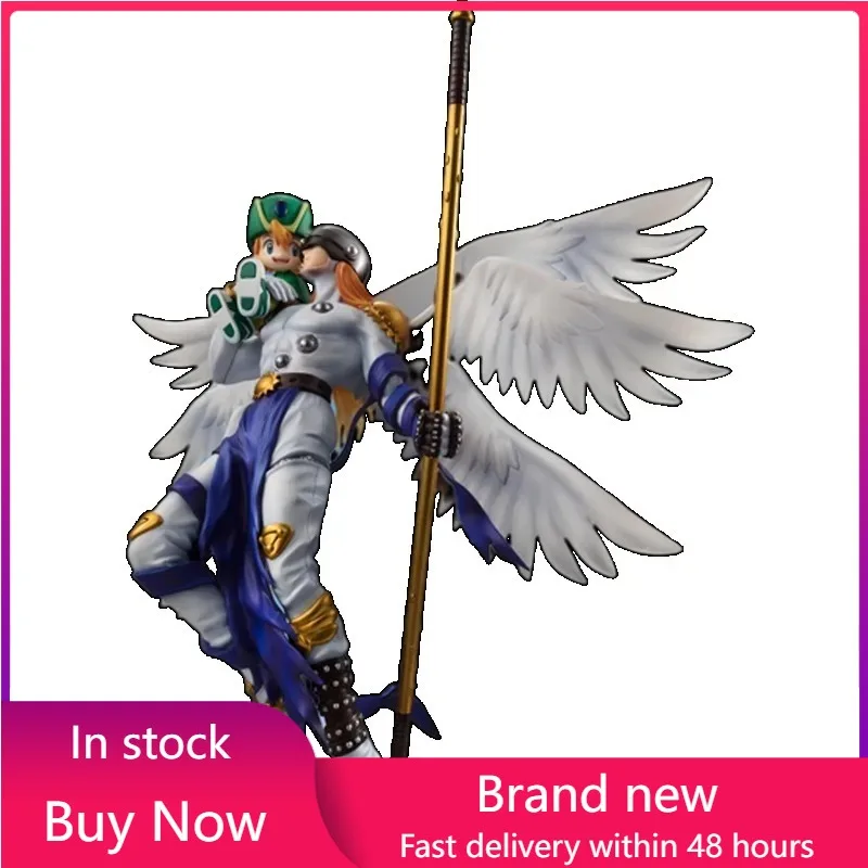 

MH GEM Original:Digital Monster Angemon Takaishi Takeru 22cm PVC Action Figure Anime Figure Model Toys Collection Doll Gift