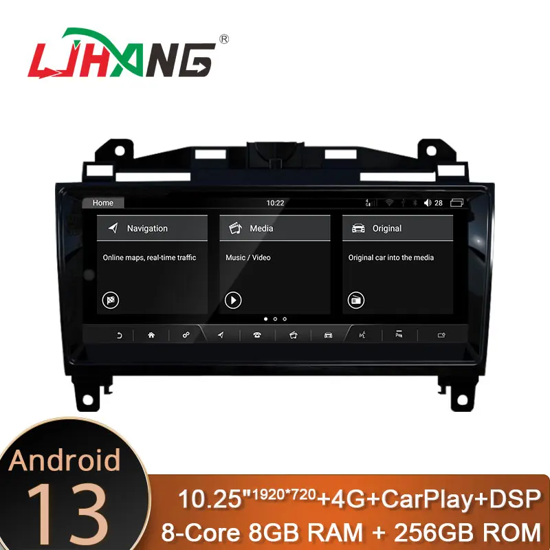 LJHANG Android 13 Car Multimedia Player for Jaguar F-Type 2012 - 2019 GPS Navigation 10.25 Inch Car Radio Stereo carplay DSP