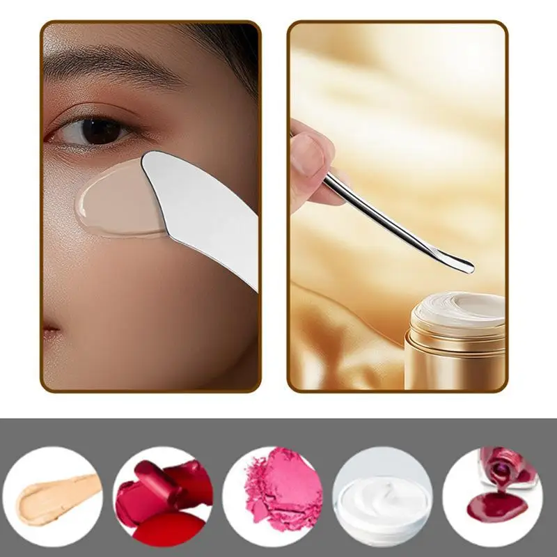Hot 1/2pcs Stainless Steel Arc-Shaped Skincare Gua Sha Tool Meridian Massage Stick Home SPA Massage Meridian Massage Tool