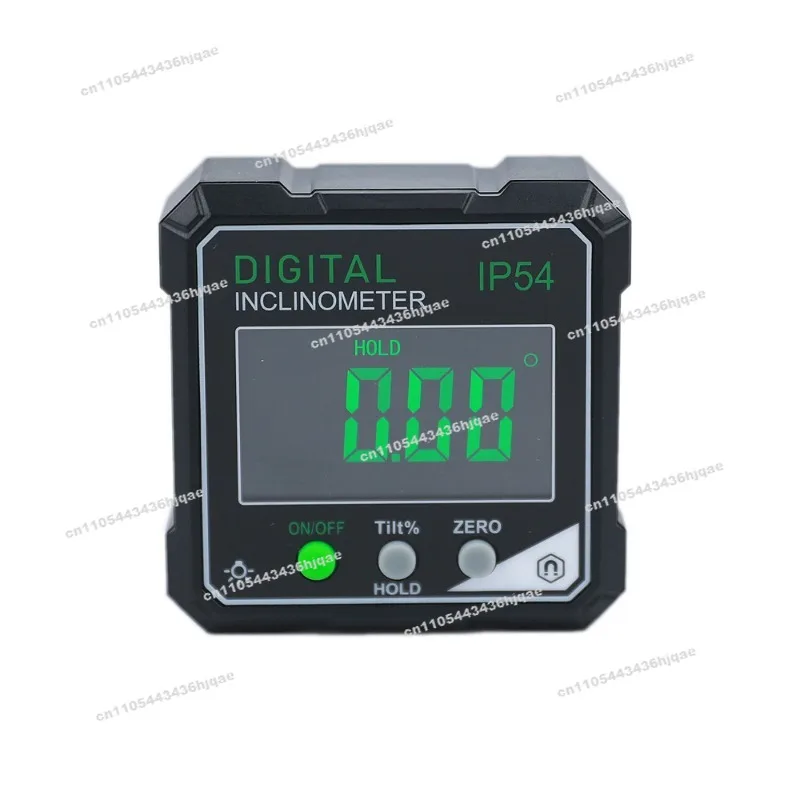 Intelligent Laser Digital Display Inclination Box Four-sided Magnetic Angle Meter 360 Degrees Measure High-precision Level Ruler