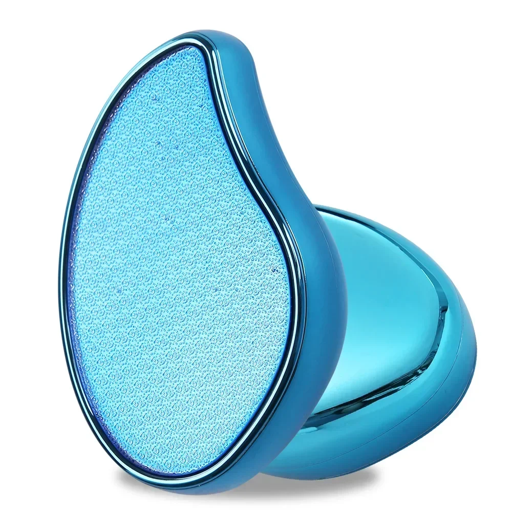 Moedor de pé de vidro nano, remoção de pele morta e calosidades, pedra de moagem de calcanhar, aço inoxidável, dupla face, moedor de pés