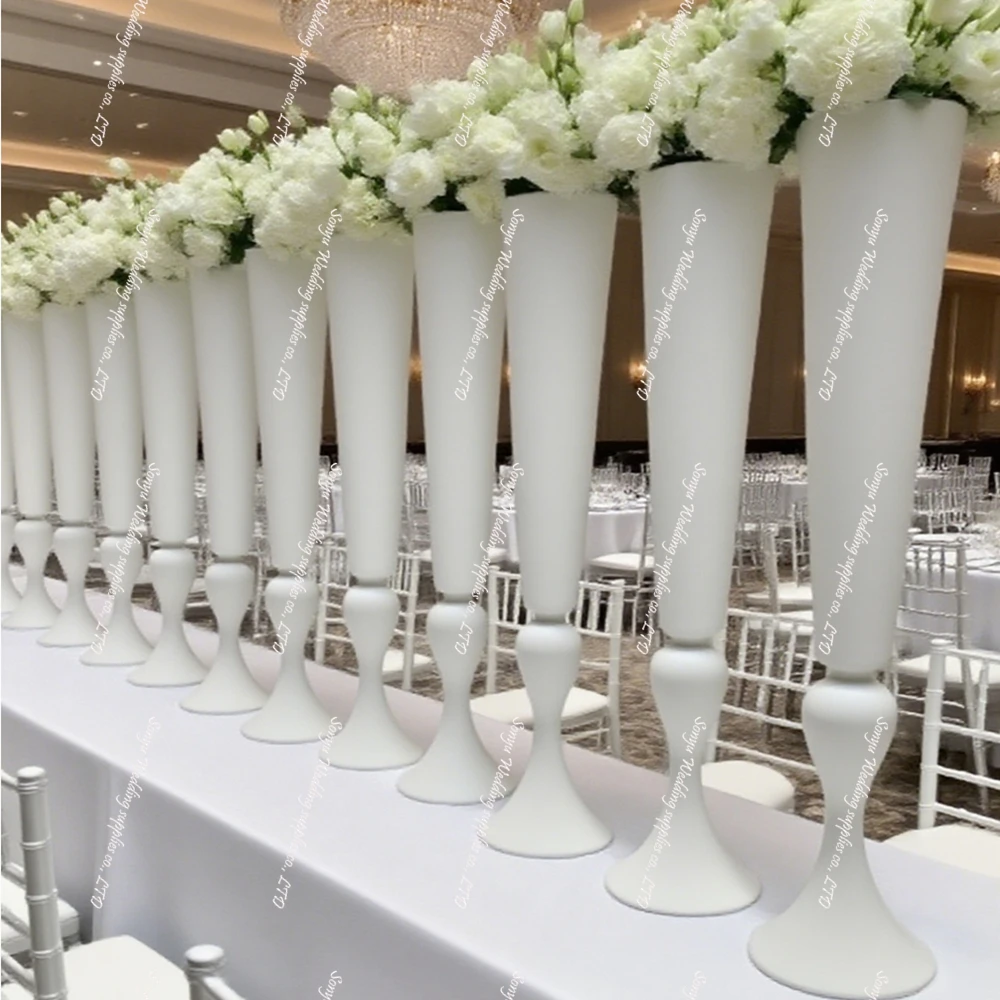 

50cm/100cm)8-10pcs)f30 black/white Flower Stand Wedding table arch floral Backdrop Wedding Walkway Aisle Pedestal Flower Vase