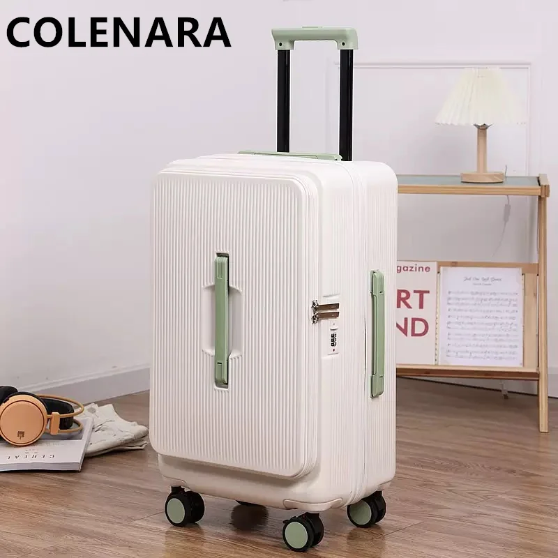 

COLENARA 20"22"24"26"28"30 Inch Travel Rolling Suitcase ABS+PC Carry With You Boarding Box Large Capacity Trolley Luggage Bag