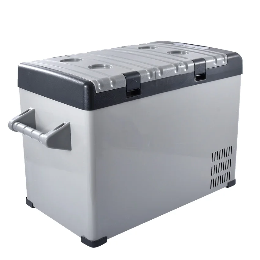 52L Car Portable Freezer Mini Fridge Compressor Box Fridge Insulin Ice Chamber 12/24V Dual-Use Mini Refrigerator 100-240V