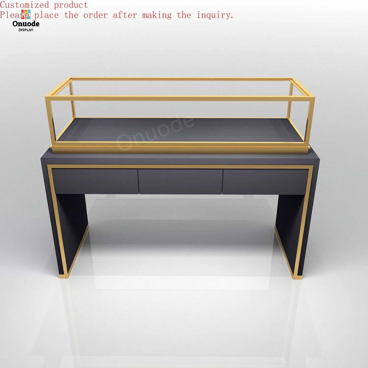 

Custom.Современный стеклянный стол для демонстрации ювелирных изделий со светодиодной подсветкой для демонстраций ювелирных изделий в торговом центре