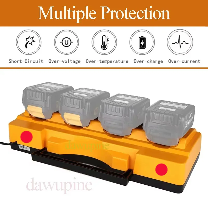 Power Tool Accessories DCB104 For DeWalt Lithium Battery cCharger Four Charging Simultaneously DCB204 DCB127 DCB105 DCB112