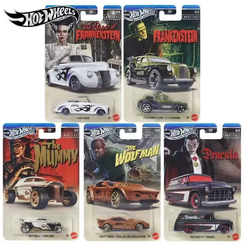 Genuine In Stock Hot Wheels Global Classic Monsters Gorp Frankenstein Werewolf Alloy Die-Cast Car Model Gdg83 Surprise Gift
