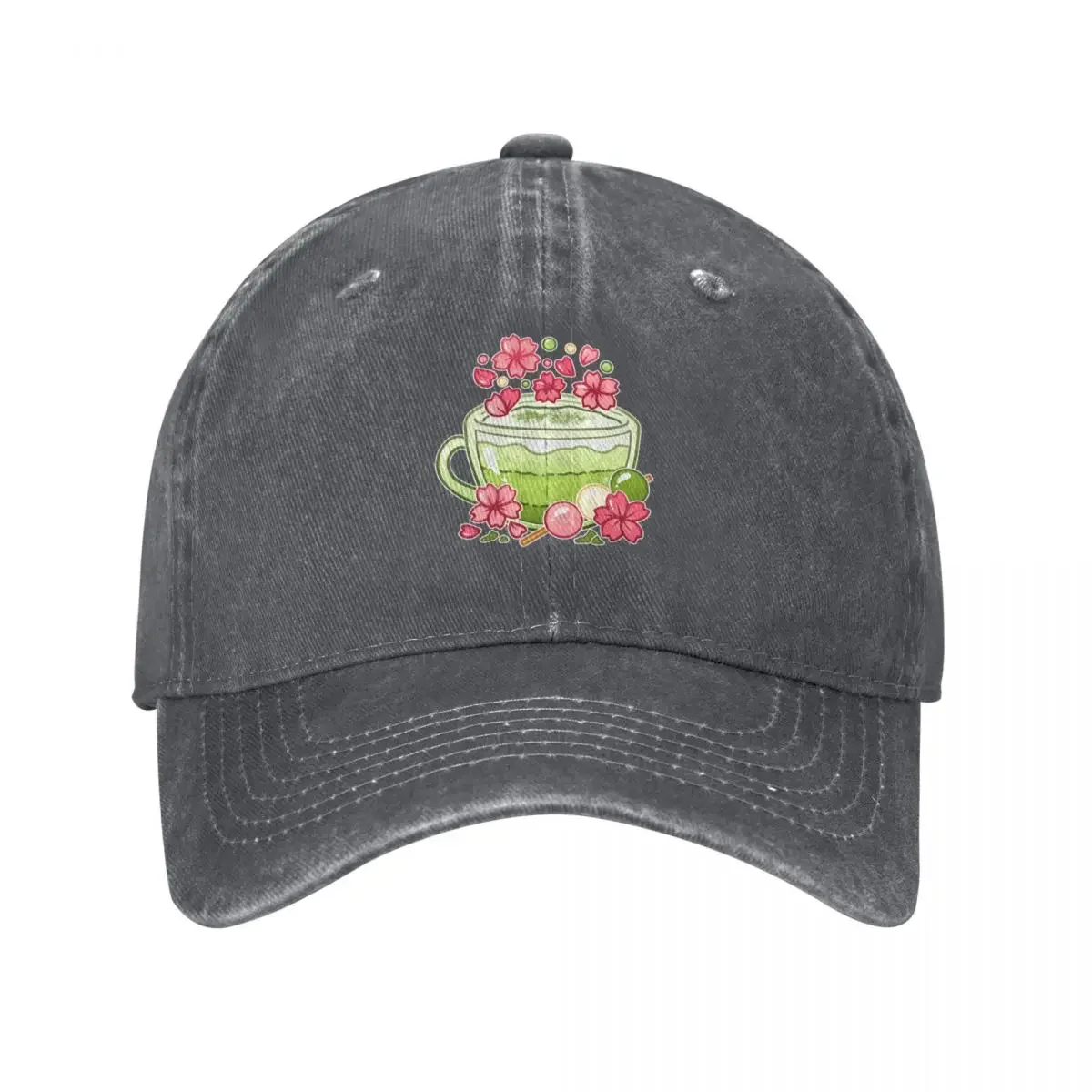 

Sakura Matcha Tea Baseball Cap Hat Man For The Sun Cosplay Designer Hat |-F-| Baseball Men Women's