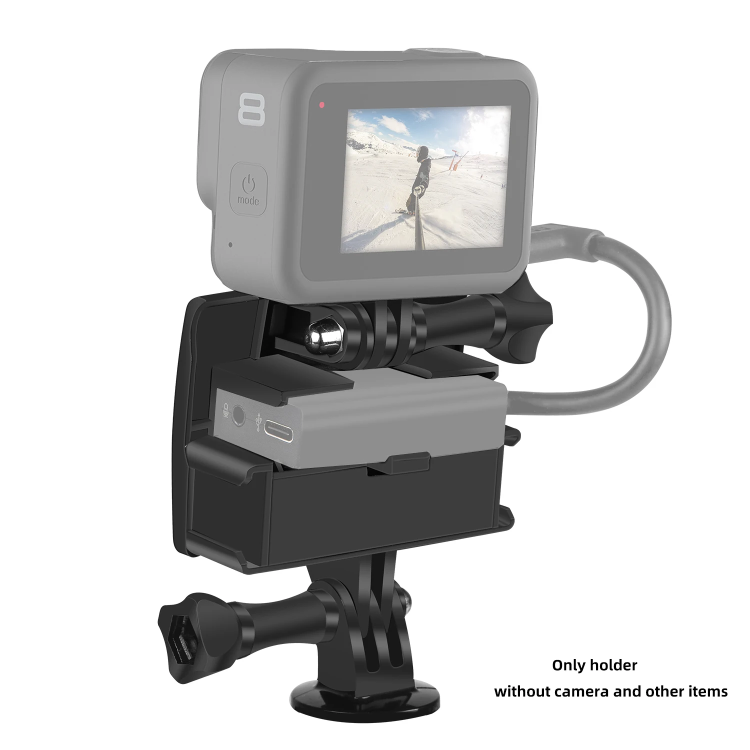 Selfie مرآة جبل حامل الحذاء البارد قوس ملحق ل Gopro بطل 12 11 10 9 8 7 6 5 SJcam DJI OSMO Insta 360 عمل الكاميرا